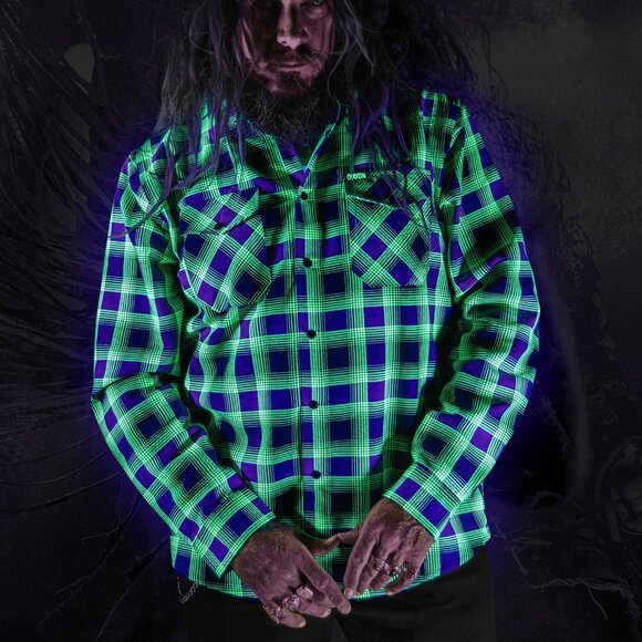 DIXXON Flannel x ROB ZOMBIE Collab Flannel Shirt- Men's L - Picture 11 of 15
